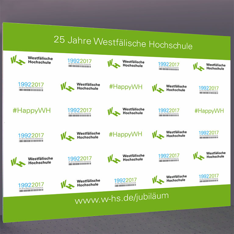 Pressewand Hochschule 300 x 250 cm ohne Standfüße