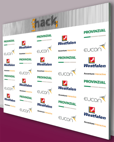 Sponsorenwand 300 x 250 cm Sponsorenwand 300 x 250 cm