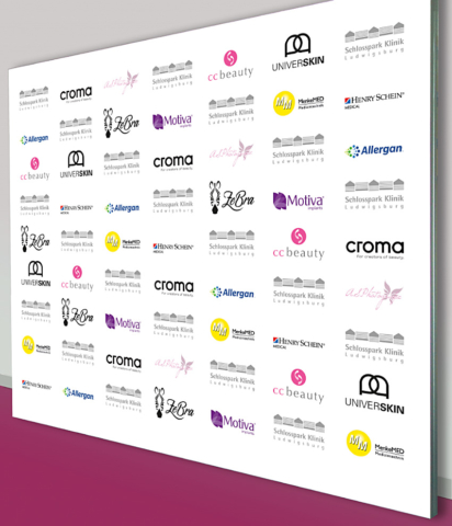 Sponsorenwand 300 x 250 cm Sponsorenwand 300 x 250 cm