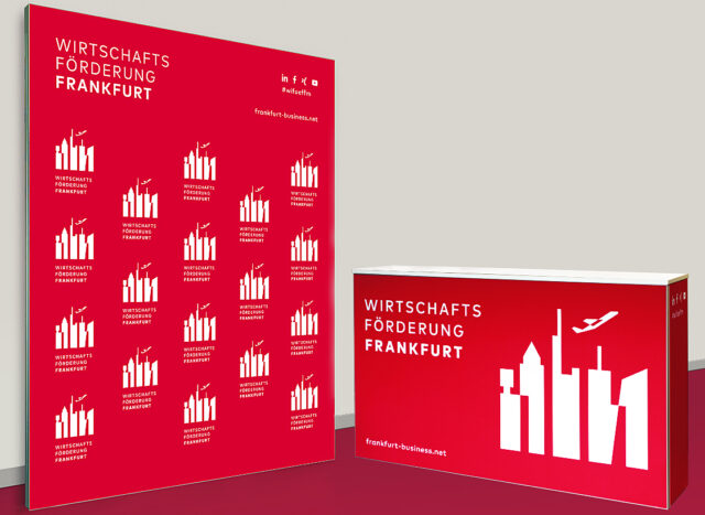 Messewand + Counter Messewand 200 x 250 cm + Counter 150 x 90 x 40 cm