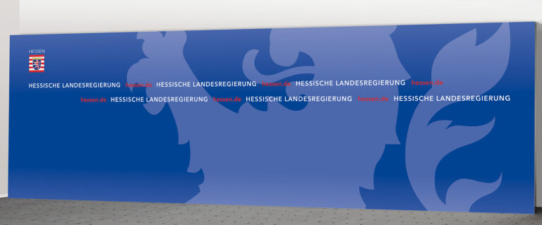 Pressewand Hessen 800 x 250 cm